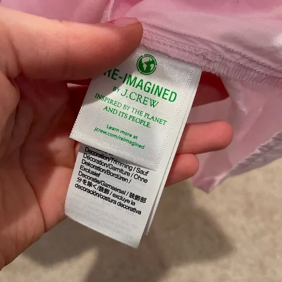 JCrew Pink Long Sleeve with Crochet Detail - Picture 5 of 8